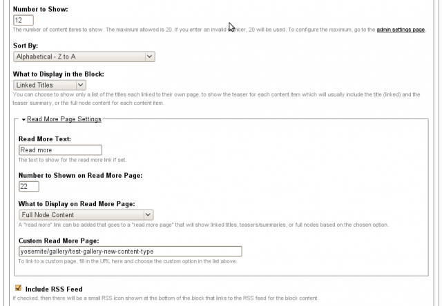 Featured content block configure 2